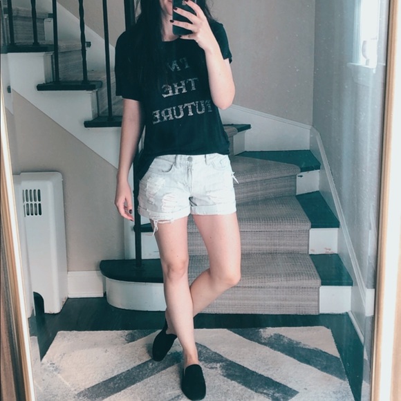 All Saints Denim Shorts, Size 27 (fits like a 25) - Picture 2 of 3